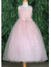 3D Flower Tulle Flower Girl Dress